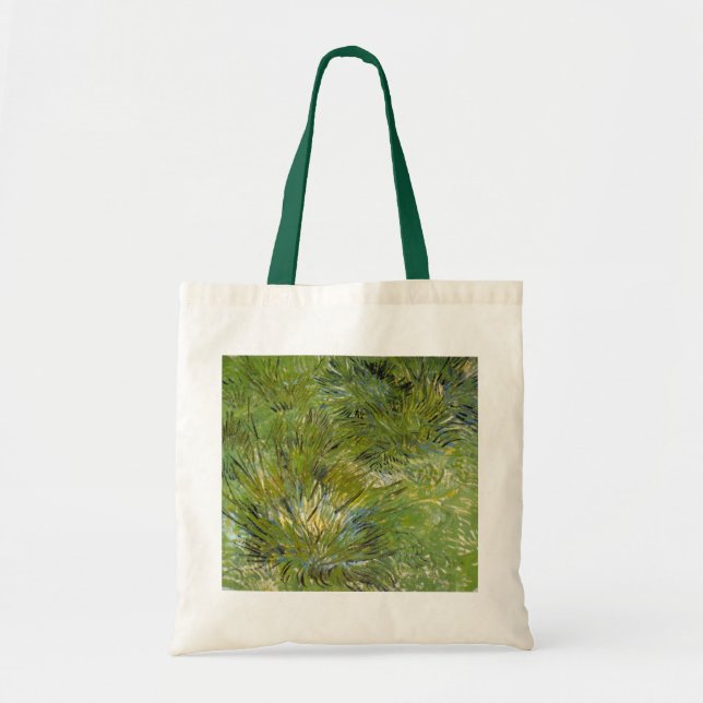 Grasklumpen von Vincent van Gogh Tragetasche (Vorne)