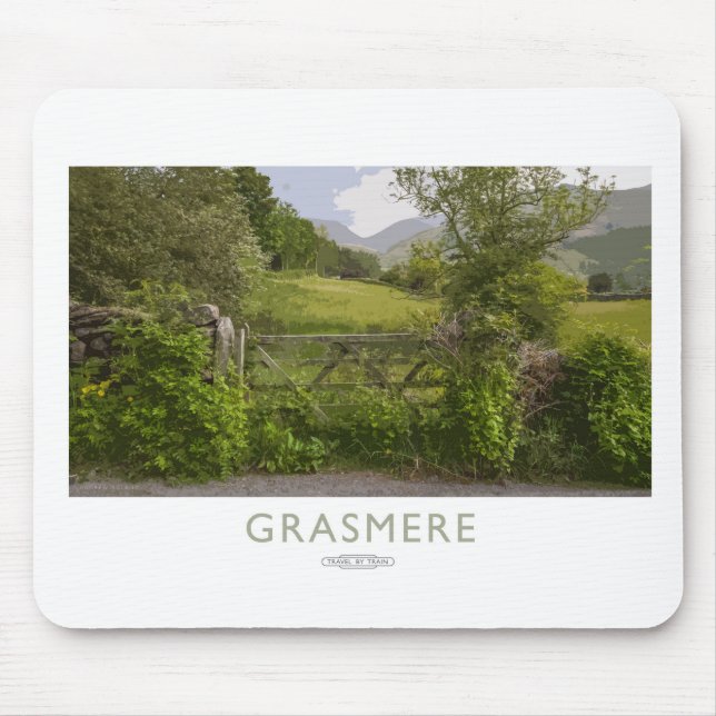 Grasmere-Bahnplakat Mousepad (Vorne)