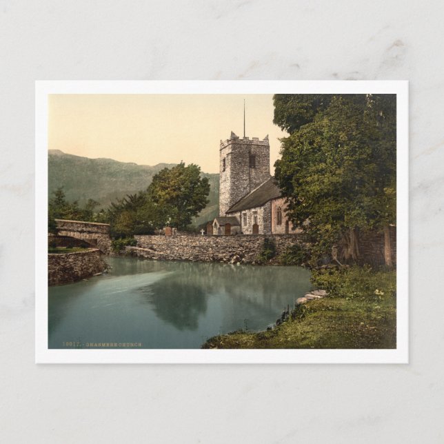 Grasmere Church, Lake District, Cumbria, England Postkarte (Vorderseite)
