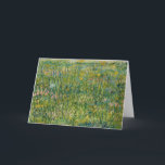 Graspflaster | Vincent van Gogh Karte<br><div class="desc">Der Graspflaster (1887) von Vincent van Gogh ist ein bezauberndes und lebendiges Gemälde, das die Einfachheit der Natur einfängt. Van Gogh stellt in diesem Werk einen Grasstreifen dar, der durch dynamische Pinselstriche die Textur und Bewegung des Grüns unterstreicht. Die lebhaften Farben und die markanten Striche spiegeln Van Gogh's einzigartige Herangehensweise...</div>