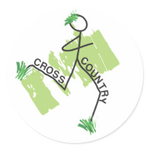 Grasrunner-Sticker für Cross Country