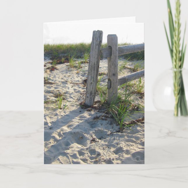 Grass Beach Dune Fence Karte (Vorderseite)