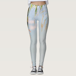 Grass Blue Sky Feldwiesen Natur Leggings
