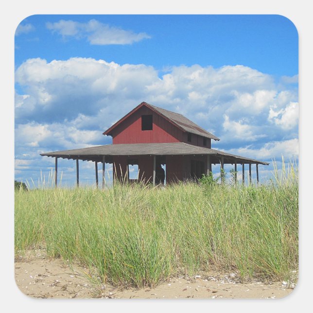 Grass Island Beach Sticker (Vorderseite)