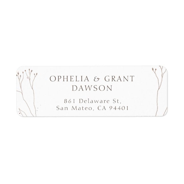 Grass sauvage 30 Adresse de retour Étiquette par f (Devant)