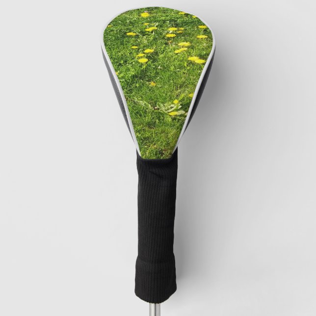 Grass und Dandelions Golf Head Cover Headcover (Vorderseite)