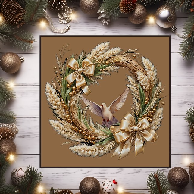 Grass Weihnachtskranz Magnetkarte (Magnetic Christmas Wreaths )