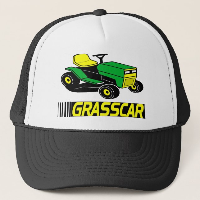 Grasscar T - Shirt und Geschenke. Truckerkappe (Vorderseite)
