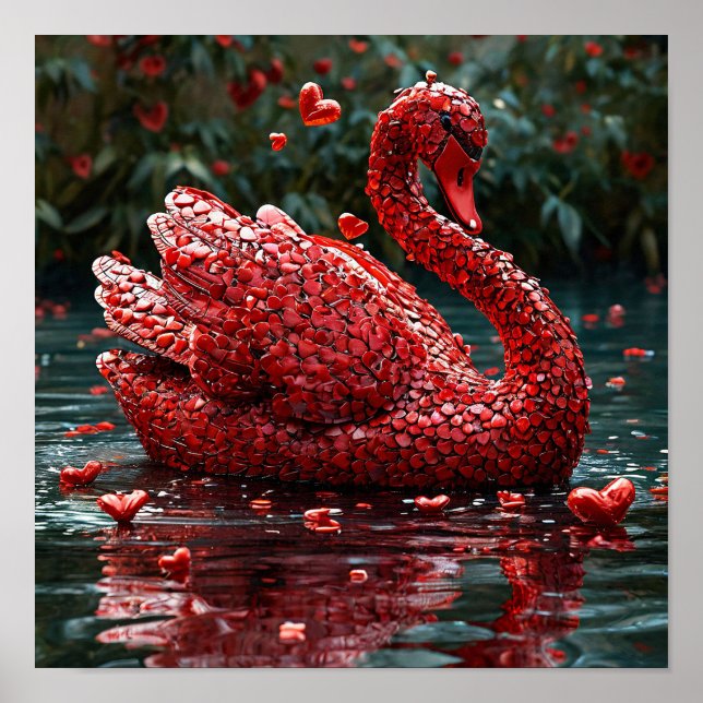 Grasschwan Poster (Vorne)