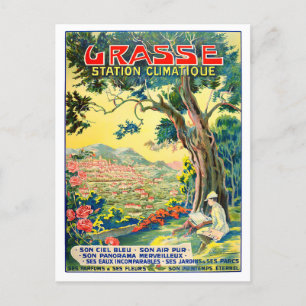 Grasse Frankreich Vintage-Reise Postkarte