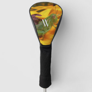 Grasshopper auf der Gelben Blume Petal Golf Headcover