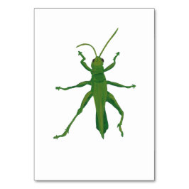 Grasshopper benutzerdefinierte Insektenlesekarten Tischnummer