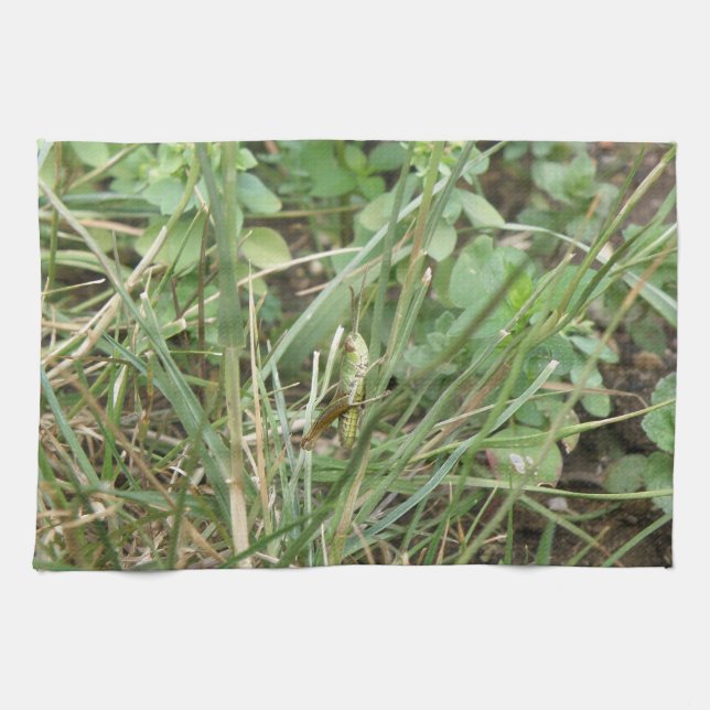 Grasshopper Camouflage Serviette de cuisine (Horizontal)