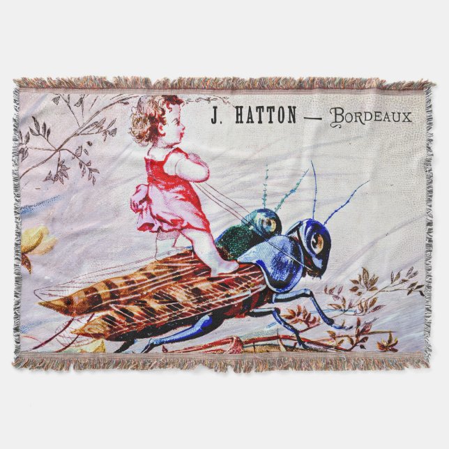 Grasshopper für Kinder Decke (Vorderseite)