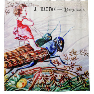 Grasshopper für Kinder Duschvorhang