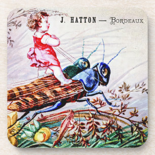 Grasshopper für Kinder Getränkeuntersetzer