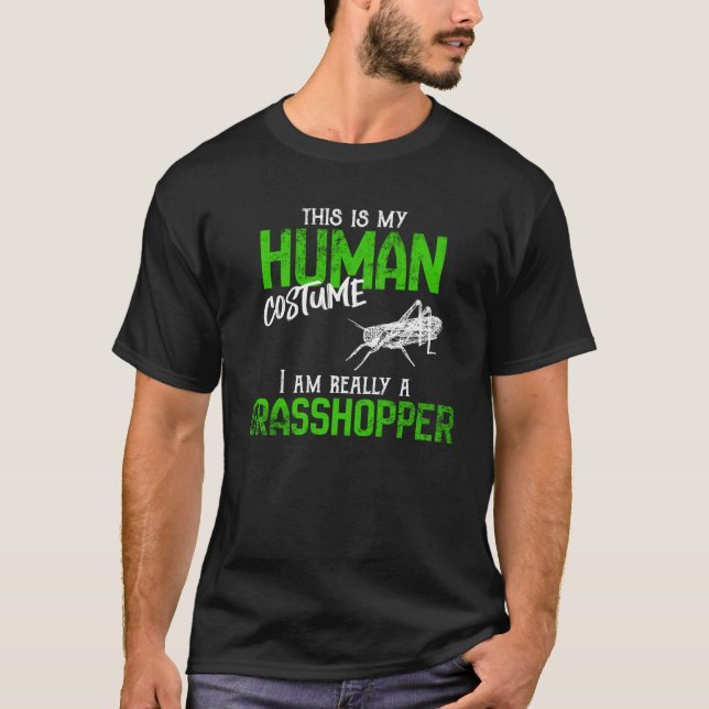 Grasshopper Geist und menschliche Kostüme T-Shirt (Vorderseite)