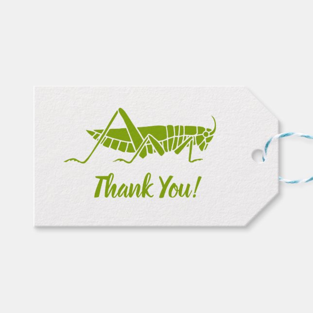 Grasshopper Geschenkanhänger (Vorderseite (Horizontal))