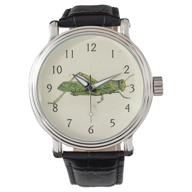 Grasshopper in der Printwerbung Armbanduhr (Vorderseite)