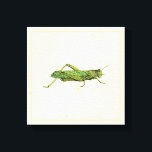 Grasshopper in der Printwerbung Leinwanddruck<br><div class="desc">Dieser Limone, grenzenlose Druck zeichnet sich durch einen grünen Grashüpfer auf cremefarbenem Hintergrund aus. Ein Vision Studio Original, das wäre ein großartiges Geschenk für Insekten oder Naturliebhaber in Ihrem Leben!</div>