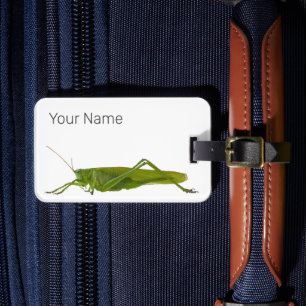 Grasshopper oder Retro-Insekt Gepäckanhänger