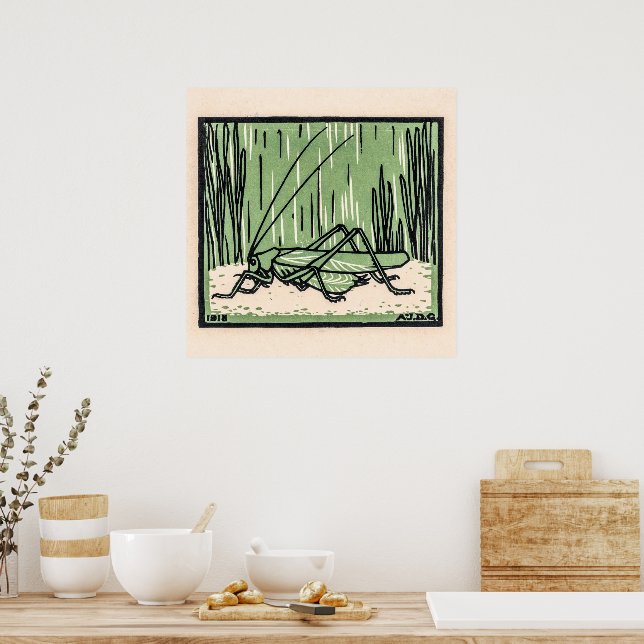 Grasshopper par Julie de Graag Poster (Cuisine)