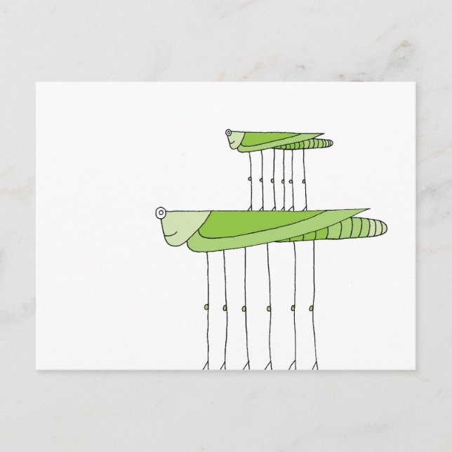 Grasshopper Postkarte (Vorderseite)