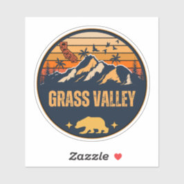 Grasstal, Kalifornien Aufkleber