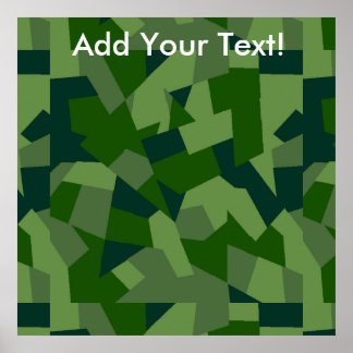Grassy Camouflage Poster