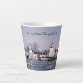 Grassy Island Range Lights Latte Tasse