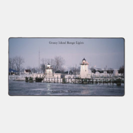 Grassy Island Range Lights Schreibtischmatte