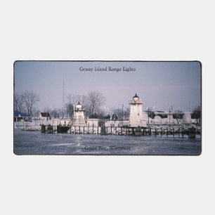Grassy Island Range Lights Schreibtischmatte