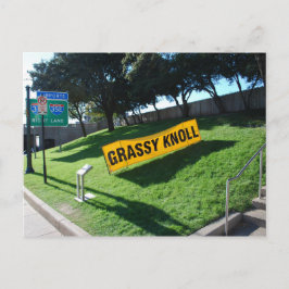 Grassy Knoll an der Dealey Plaza Postkarte