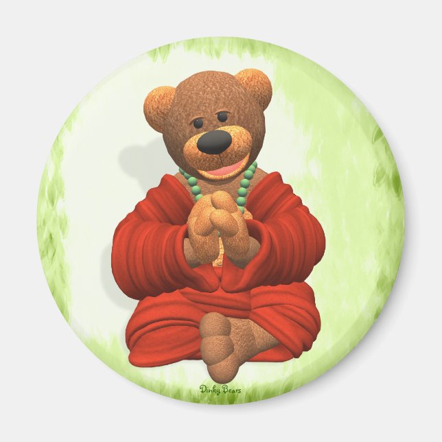 Grateful Buddha Bear Magnet (Vorne)