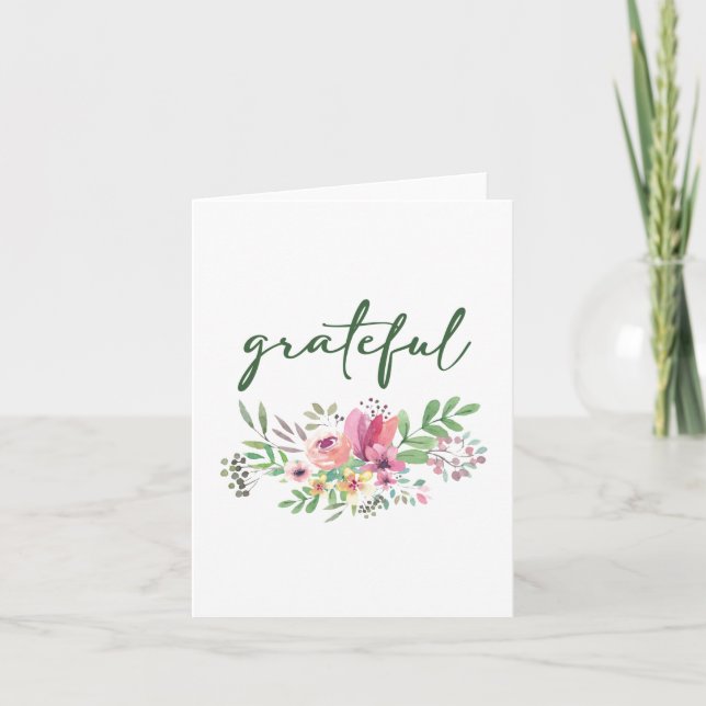 Grateful Card Dankeskarte (Vorderseite)
