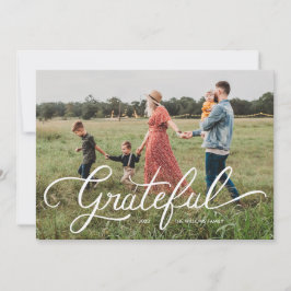 Grateful Carte photo de vacances