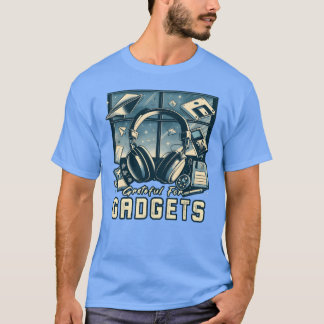Grateful For Gadgets Nostalgia Funhanksgiving IT f T-Shirt