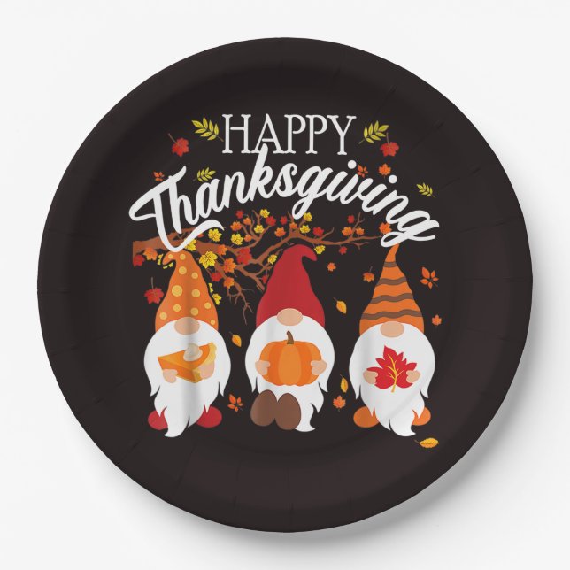 Grateful Hearts & Autumn Whimsy Pappteller (Vorderseite)