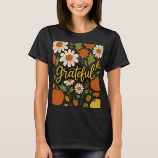 Grateful Herbst Floral Patch T-Shirt
