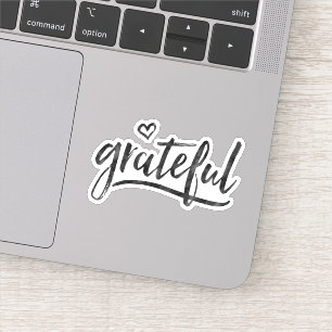 Grateful minimalistischer benutzerdefinierter Hint Aufkleber
