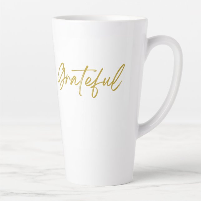 Grateful Tall Latte Mug (Droite)