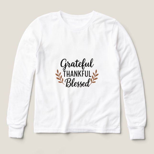 Grateful, Thankful, Blessed (Design Vorderseite)