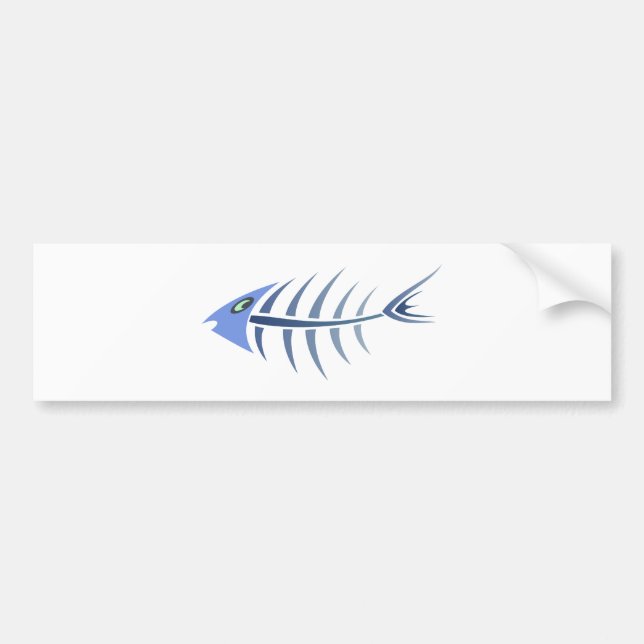Gräten Fisch fishbones Autoaufkleber (Vorne)
