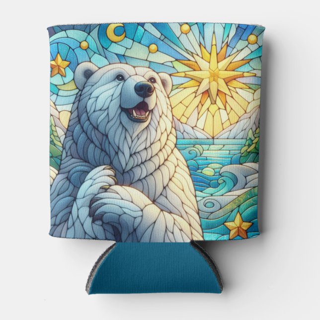 Grateure Polar Bären Imitate aus Glas Dosenkühler (Vorderseite)