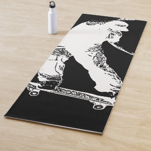 Gratis Enjoy Retro Urban Skateboarding Yogamatte