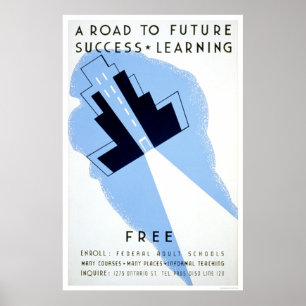 Gratis Erwachsene Schulen 1938 WPA Poster
