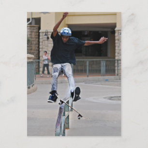 Gratis Falling Skateboarding Postkarte
