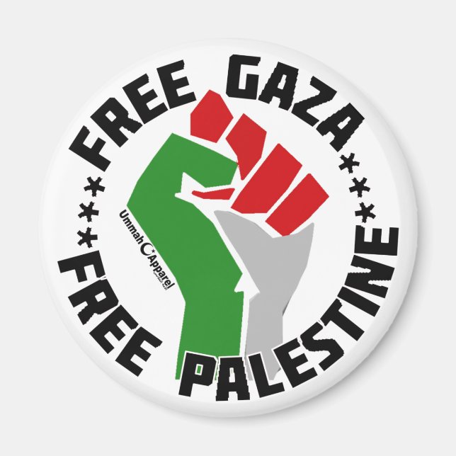 Gratis-Gazastreifen Magnet (Vorne)