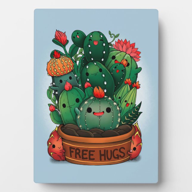 Gratis-Hugs-Sukkulente Fotoplatte (Vorderseite)