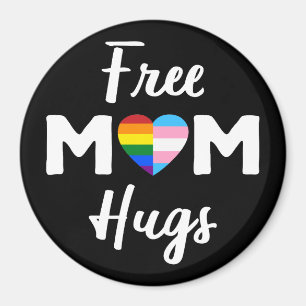 Gratis Mama Hugs II - Rainbow Gay Trans Pride Magnet